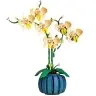 Orchid Construction Blocks Orchid in a Pot Yellow 766 pcs.