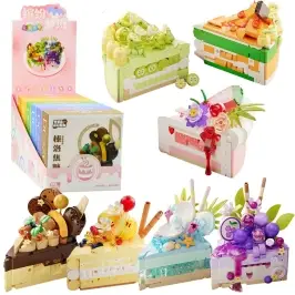 Construction Blocks Cake Cake Dessert Decorated 292–357pcs.