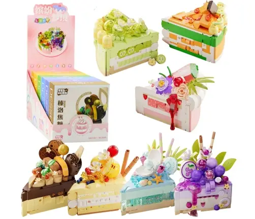 Construction Blocks Cake Cake Dessert Decorated 292–357pcs.