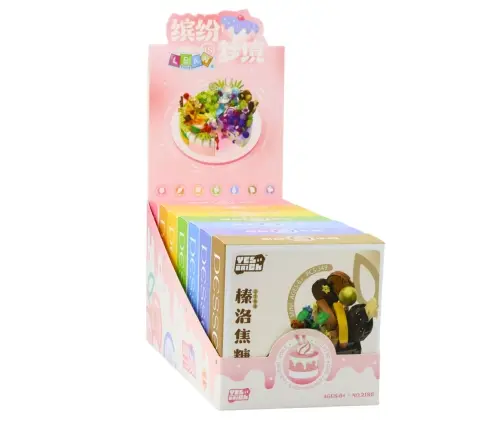 Construction Blocks Cake Cake Dessert Decorated 292–357pcs.