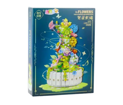 Construction Blocks Floral Composition with Butterflies LED Lights 1399 pcs. Construction Blocks Floral Composition with Butterflies LED Lights 1399 pcs.