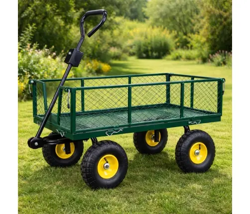Foldable Garden Transport Cart Steel Trailer 200 kg
