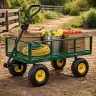 Foldable Garden Transport Cart Steel Trailer 200 kg