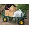 Foldable Garden Transport Cart Steel Trailer 200 kg