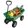 Garden Transport Cart Removable Tilting Tray Green 120 kg