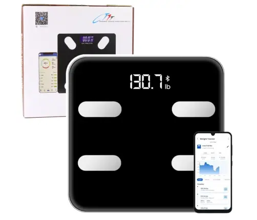 Electronic Bathroom Scale Smart Bluetooth Function BMI BMR Application