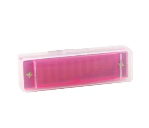 10-Hole Harmonica for Beginners, Pink Case