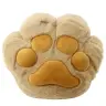 Plush Pillow with Hand Pocket and Blanket Warmer Beige 40cm