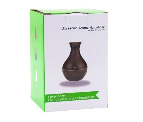 Air Humidifier Diffuser Aromatherapy Imitation Wood 130ml