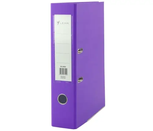 A4/80mm Document Binder with Lever Mechanism, Purple