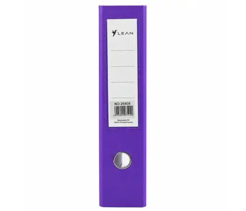 A4/80mm Document Binder with Lever Mechanism, Purple