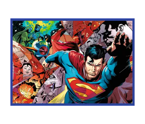 Puzzle - 4x250 - Superman's Courage - Warner Superman Trefl 13340