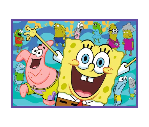 Puzzle - 4x250 - SpongeBob's Crazy World Trefl 13342
