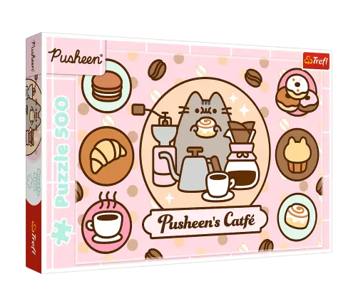 Puzzle - 500 - Pusheen in the cafe Trefl 37528 Puzzle - 500 - Pusheen in the cafe Trefl 37528