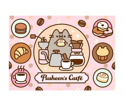 Puzzle - 500 - Pusheen in the cafe Trefl 37528 Puzzle - 500 - Pusheen in the cafe Trefl 37528