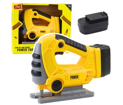 Cordless Jigsaw for Kids Lights and Sounds Yellow