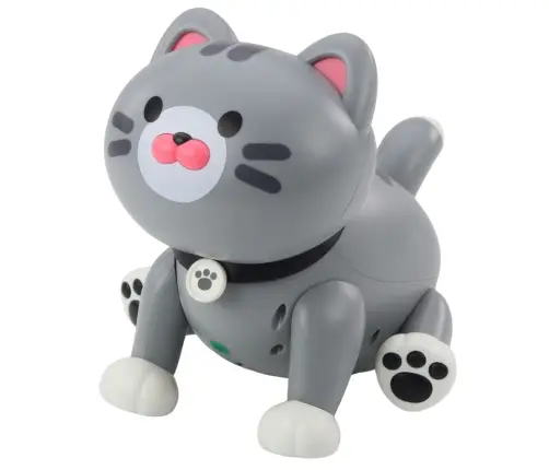 Interactive Robot Kitten Remote Controlled RC Remote Control Gray