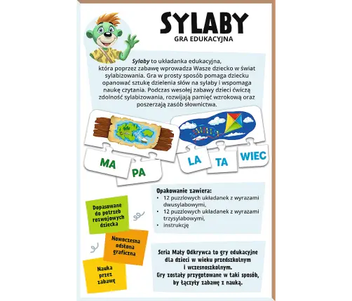GAME - Syllables / Little Explorer Trefl 02813