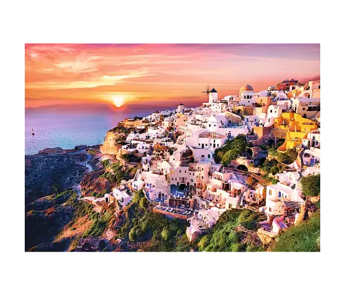 Puzzle - 1000 - Sunset over Santorini - 500 px - Trefl 10435 Puzzle - 1000 - Sunset over Santorini - 500 px - Trefl 10435