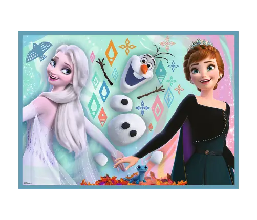 Puzzle - 4in1 (12, 15, 20, 24) - The Amazing World of Frozen - Trefl 34381