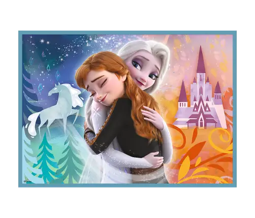 Puzzle - 4in1 (12, 15, 20, 24) - The Amazing World of Frozen - Trefl 34381