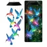 Solar Garden LED Lamps Hummingbird Bells Blue 70cm