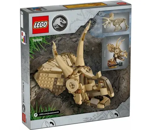 LEGO 76969 JURASSIC WORLD Dinosaur Skeletons: Triceratops Skull