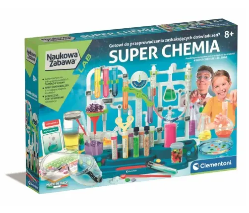 Science & Play Super Chemistry Polish Language Clementoni 50805 Science & Play Super Chemistry Polish Language Clementoni 50805
