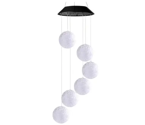 Solar Garden LED Bells Balls Colorful 70cm