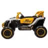 M1 White and Yellow Battery-Powered Vehicle 4x4