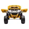 M1 White and Yellow Battery-Powered Vehicle 4x4