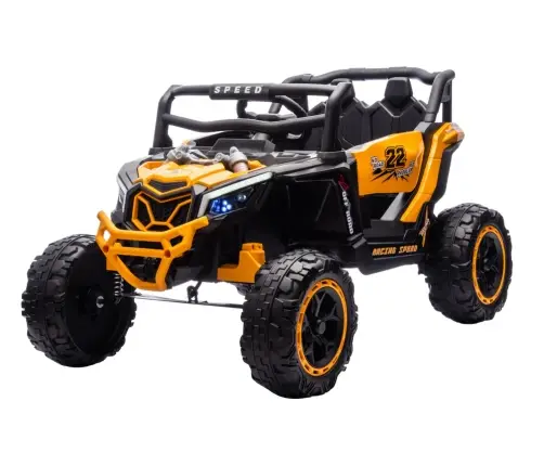 Two-seater children's electric buggy M2 Yellow