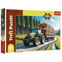Puzzle 100 - Trefl Forest Tractor 16493
