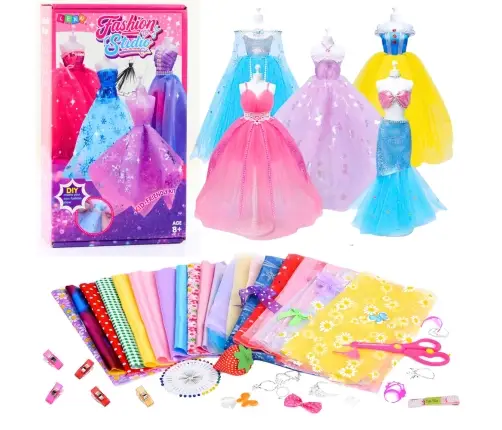 DIY Creative Kit for Designing and Sewing Doll Clothes