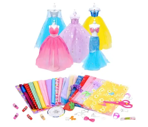 DIY Creative Kit for Designing and Sewing Doll Clothes