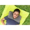 Inflatable Travel Pillow 46 x 28 cm Croissant Gray Bestway 67006