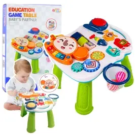 Interactive Educational Table for Toddlers Lights and Sounds Colorful 6 in 1
