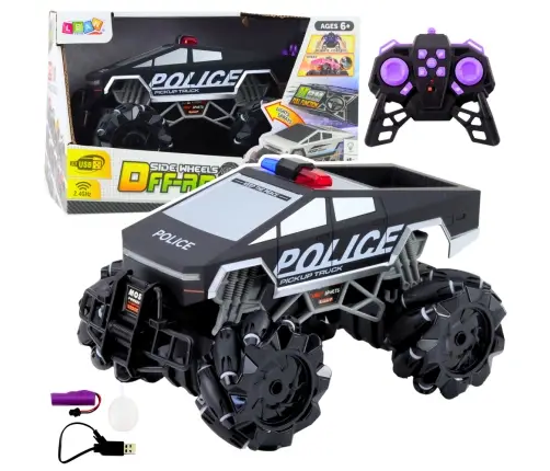 Off-road Vehicle Pick Up Truck Police Remote Controlled RC Lights Smoke 1:16