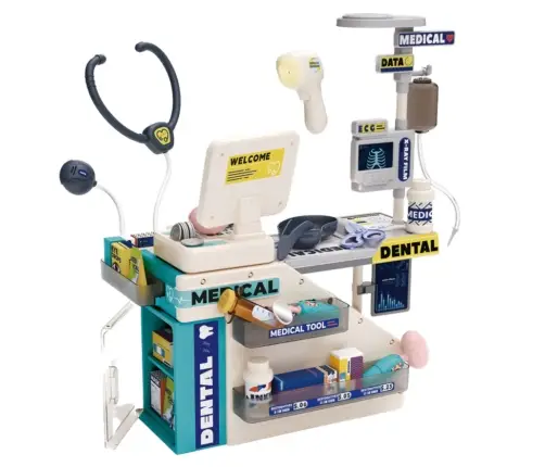 Dentist Pharmacist Set Lights Sounds Accessories 51 pcs.