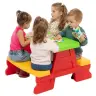 Dorex Children's Garden Table and Bench Set Red