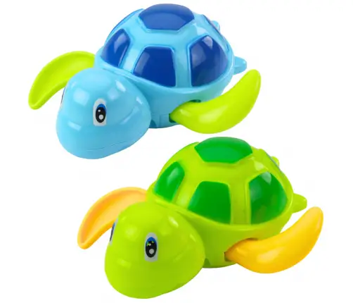 Wind-Up Bath Toy Turtle Blue Green 13 cm