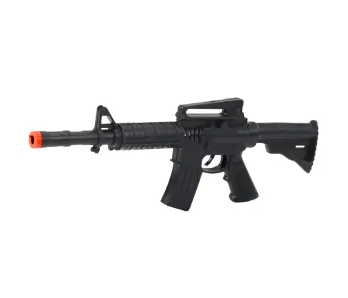 Toy Rifle Mechanical Shot Sound Black 32cm