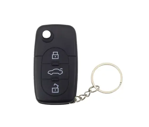 Keychain Car Remote Control LED Flashlight Shock 2 in 1