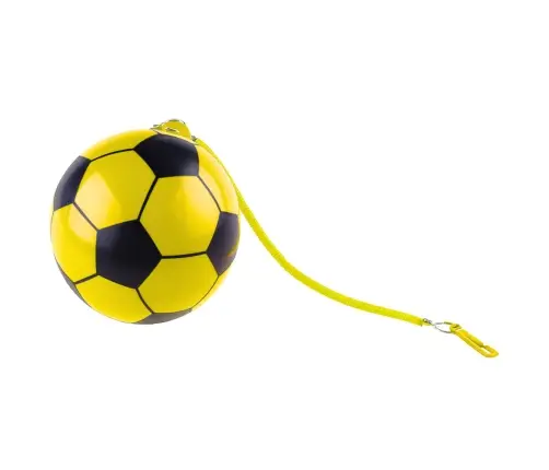 Rubber Soccer Ball Spring Holder Yellow 22cm