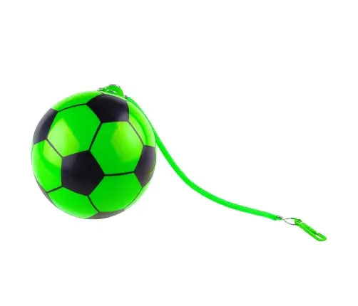 Rubber Soccer Ball Spring Holder Green 22cm