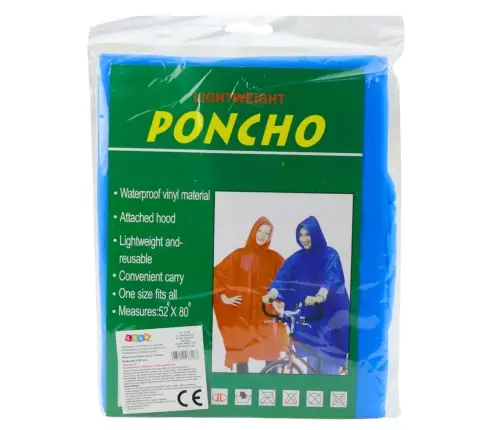 Reusable Raincoat Blue 132 x 203 cm