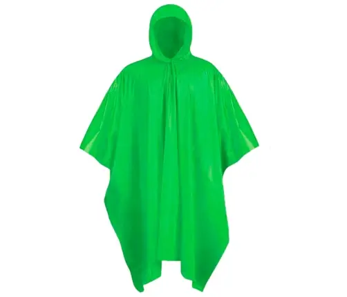 Reusable Raincoat Green 132 x 203 cm