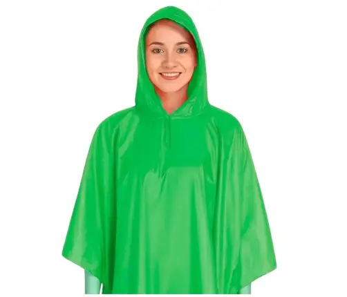 Reusable Raincoat Green 132 x 203 cm