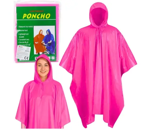 Reusable Raincoat Pink 132 x 203 cm