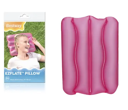 Inflatable Pillow 38 x 25 cm Pink Bestway 52127 Inflatable Pillow 38 x 25 cm Pink Bestway 52127